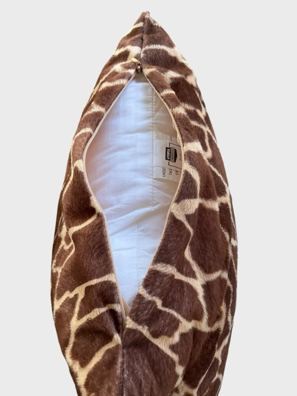 Animal Print Throw Pillows Set Leopard Giraffe 12” Decor Pair